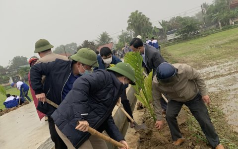 Xã Đông Hòa phát động “Tết trồng cây đời đời nhớ ơn Bác Hồ” Xuân Nhâm Dần năm 2022